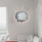 Modern Stainless Steel LED Wall Sconce with Acrylic Water