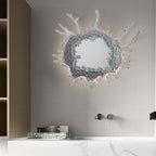 Modern Stainless Steel LED Wall Sconce with Acrylic Water