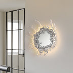 Modern Stainless Steel LED Wall Sconce with Acrylic Water