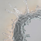 Modern Stainless Steel LED Wall Sconce with Acrylic Water