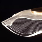 Modern Irregular Transparent LED Table Lamp - Aluminum & Acrylic for Bedroom