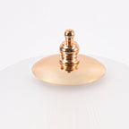Nordic Half Dome Flower Table Lamp - Iron and Ceramic with Glass Shade