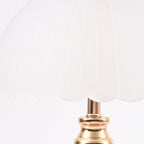 Nordic Half Dome Flower Table Lamp - Iron and Ceramic with Glass Shade