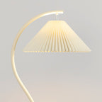 Minimalist Pleated Fabric Floor Lamp - 1-Light Design for Living Room
