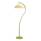 Minimalist Pleated Fabric Floor Lamp - 1-Light Design for Living Room
