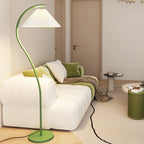 Minimalist Pleated Fabric Floor Lamp - 1-Light Design for Living Room