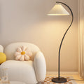 Minimalist Pleated Fabric Floor Lamp - 1-Light Design for Living Room