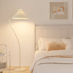 Minimalist Pleated Fabric Floor Lamp - 1-Light Design for Living Room