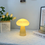 Nordic Mushroom Glass USB LED Table Lamp for Bedroom