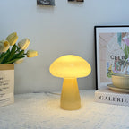 Nordic Mushroom Glass USB LED Table Lamp for Bedroom