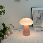 Nordic Mushroom Glass USB LED Table Lamp for Bedroom