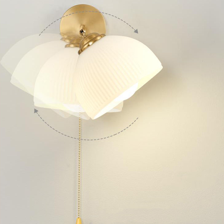 French Dome Glass Wall Sconce