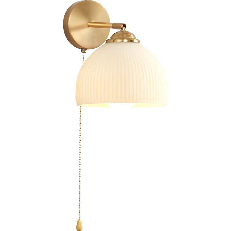 French Dome Glass Wall Sconce