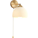 French Dome Glass Wall Sconce