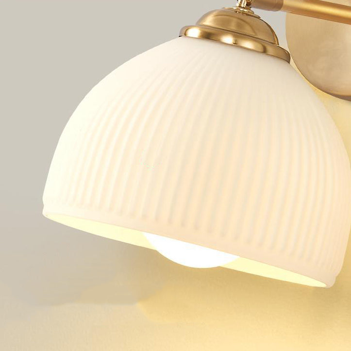French Dome Glass Wall Sconce