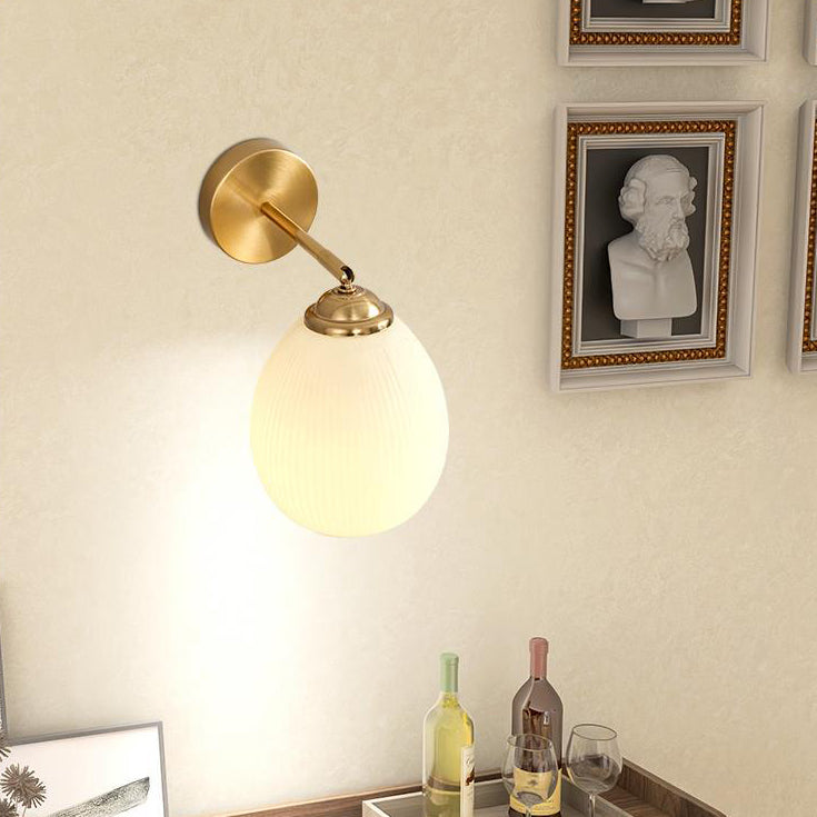 French Dome Glass Wall Sconce