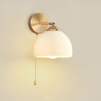 French Dome Glass Wall Sconce