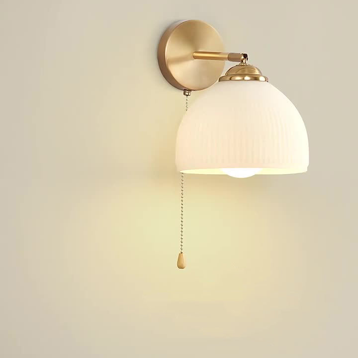French Dome Glass Wall Sconce