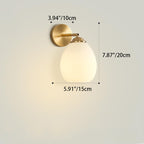 French Dome Glass Wall Sconce