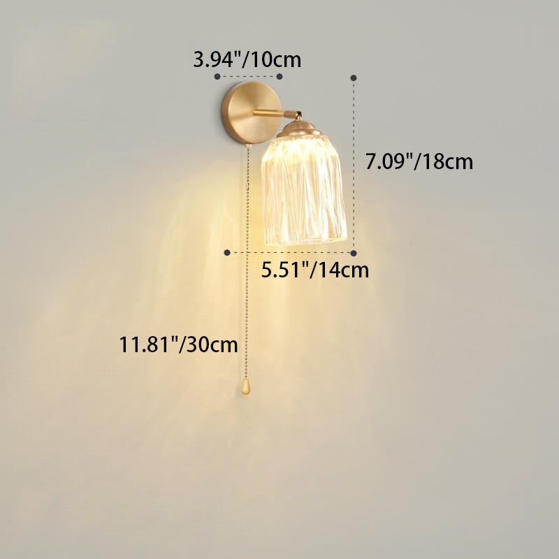 French Dome Glass Wall Sconce