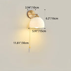 French Dome Glass Wall Sconce