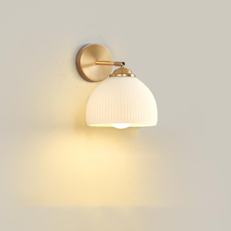 French Dome Glass Wall Sconce