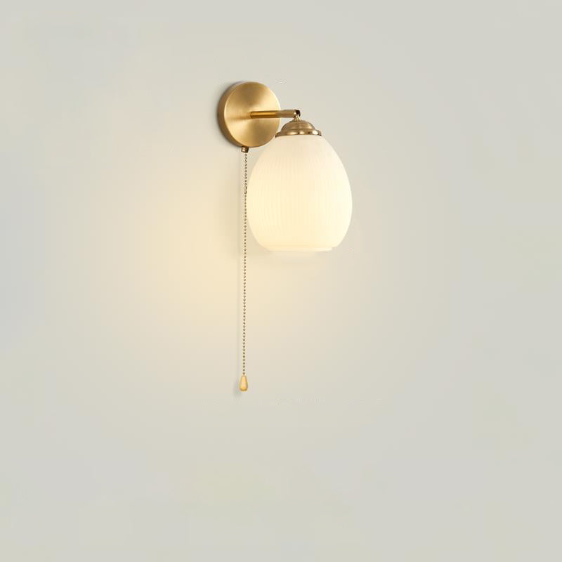 French Dome Glass Wall Sconce