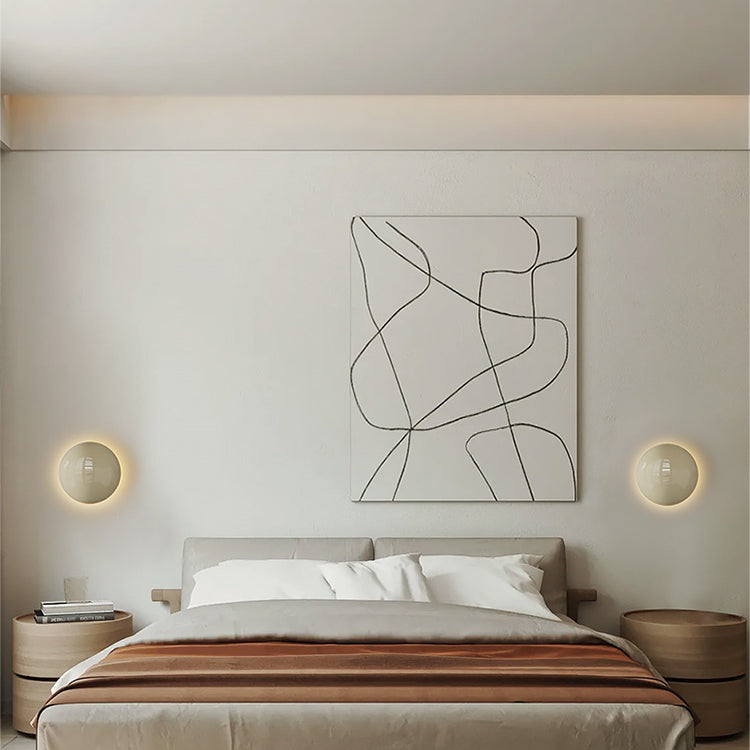 Minimalist Iron Round LED Wall Sconce