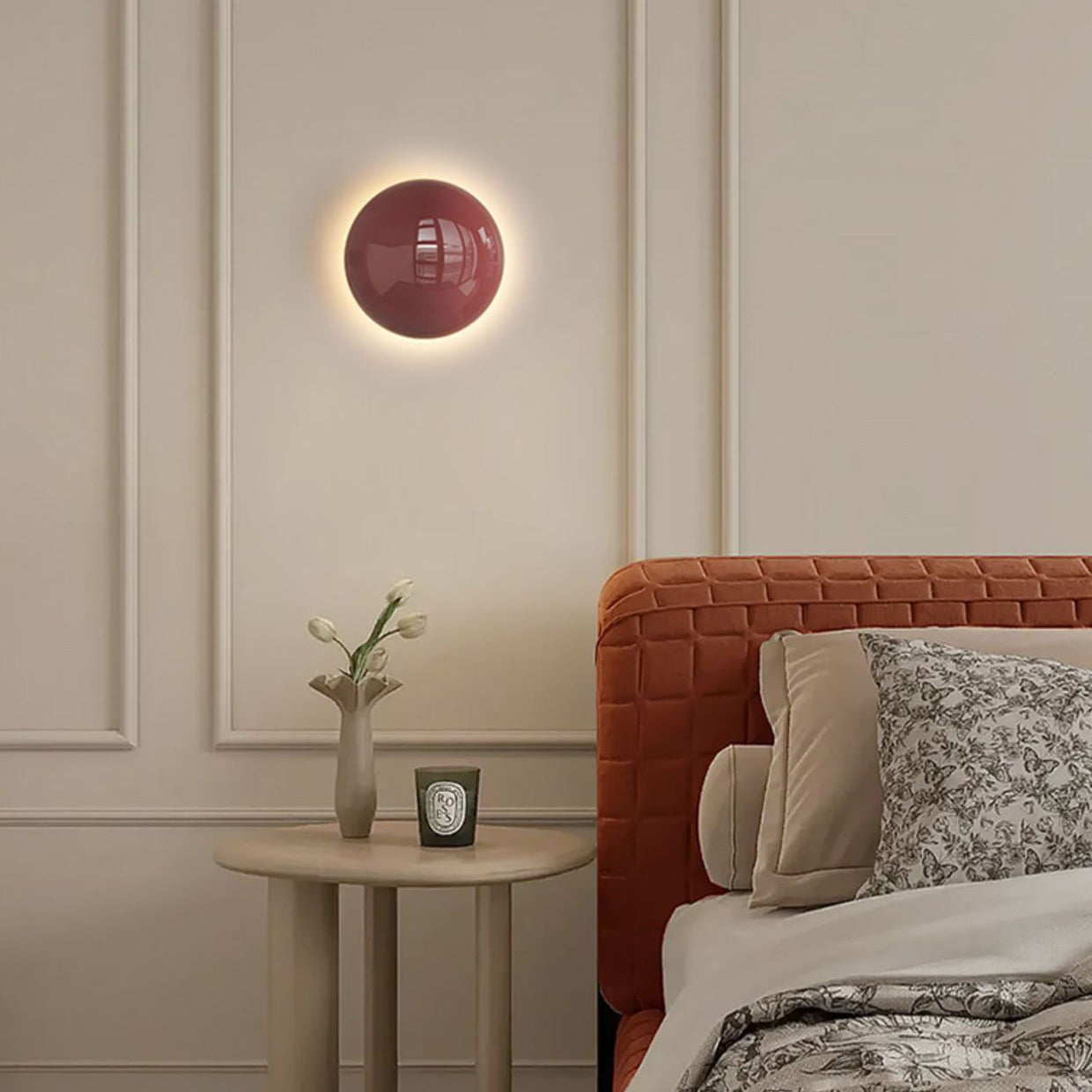 Minimalist Iron Round LED Wall Sconce