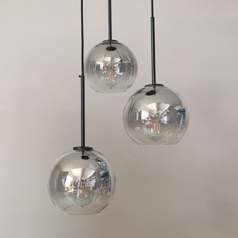 Luxury Gradient Glass Globe Pendant Light - 1-Light for Dining Room