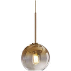 Luxury Gradient Glass Globe Pendant Light - 1-Light for Dining Room