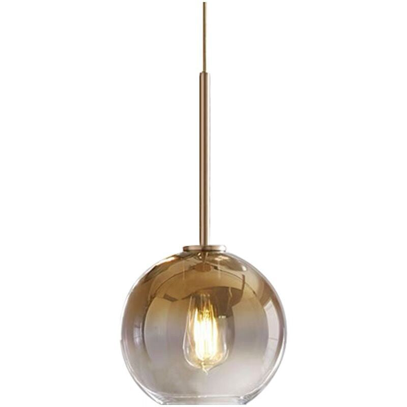 Luxury Gradient Glass Globe Pendant Light - 1-Light for Dining Room