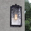 Scandinavian Waterproof Rectangle Aqua Glass Outdoor Wall