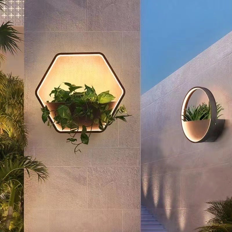 Scandinavian Waterproof LED Outdoor Wall Sconce - Round