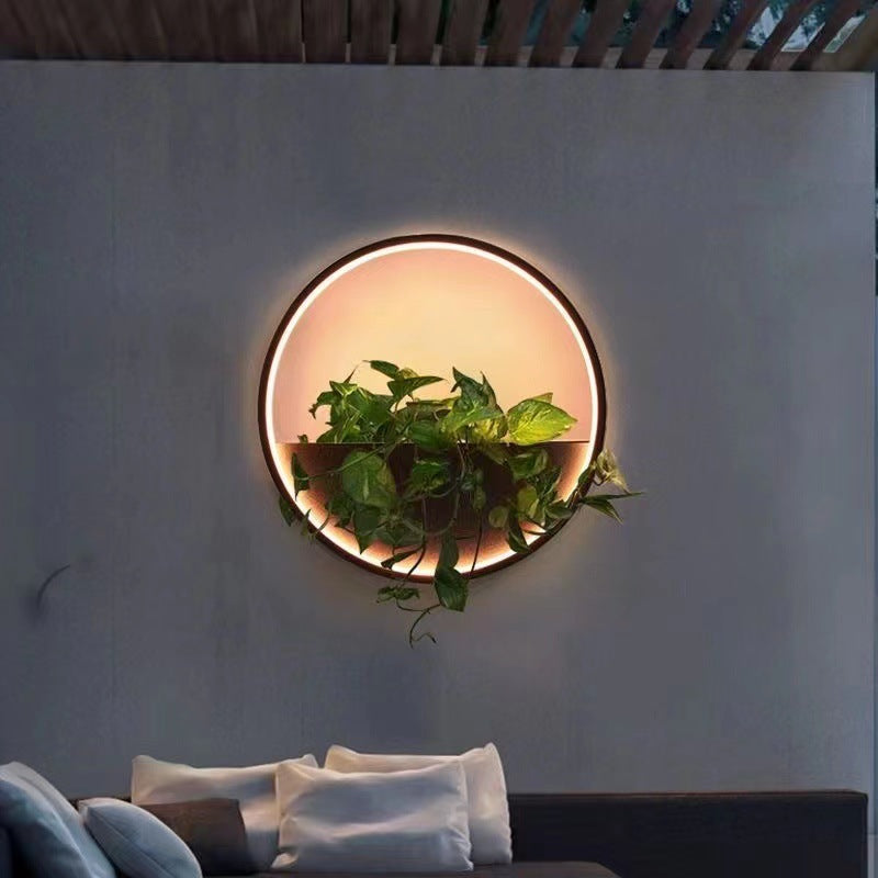 Scandinavian Waterproof LED Outdoor Wall Sconce - Round