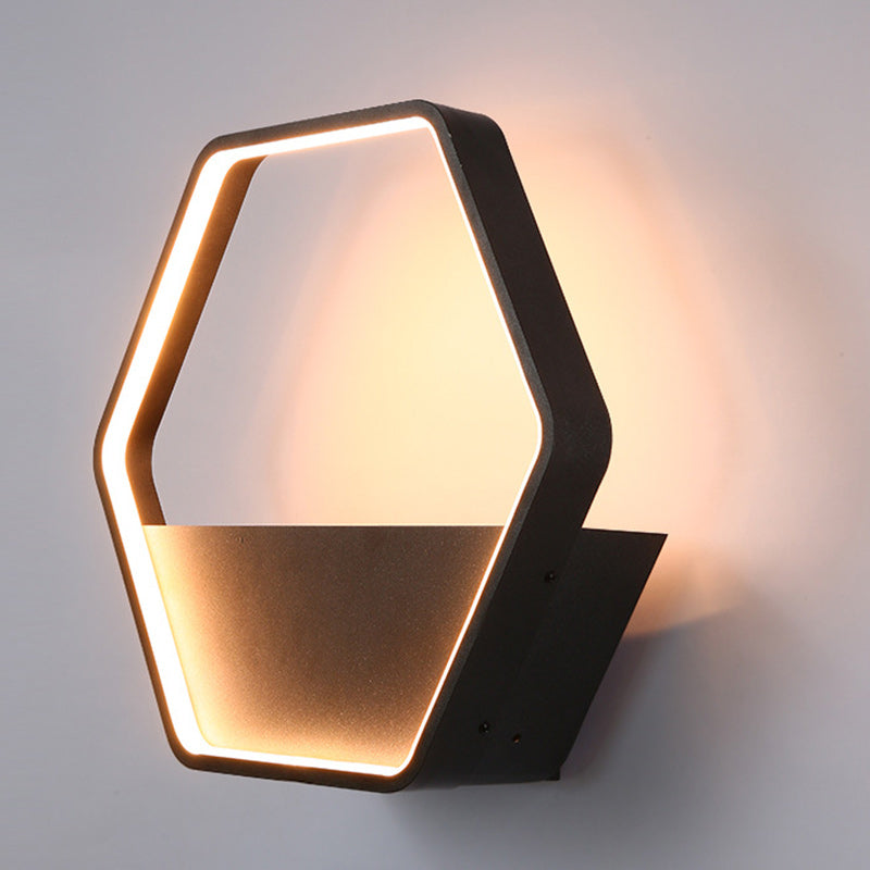 Scandinavian Waterproof LED Outdoor Wall Sconce - Round