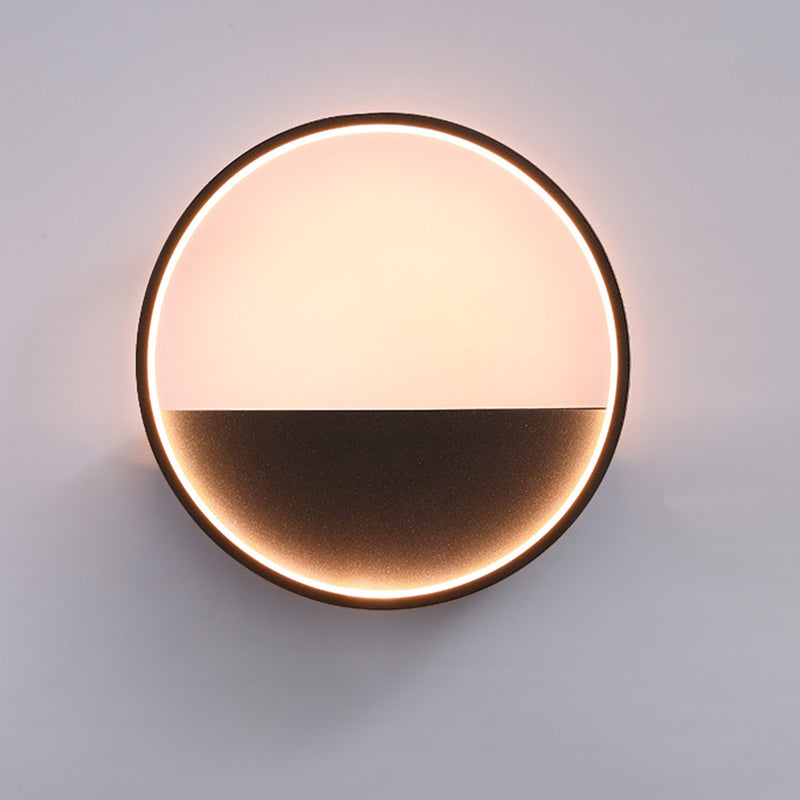 Scandinavian Waterproof LED Outdoor Wall Sconce - Round