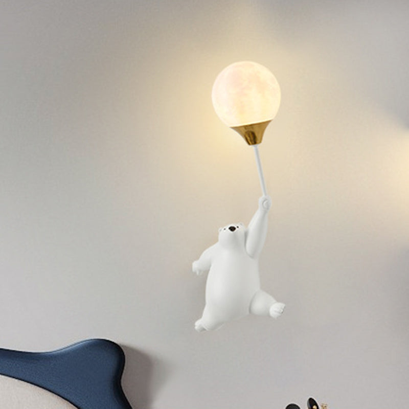 Scandinavian Bear Balloon Wall Sconce