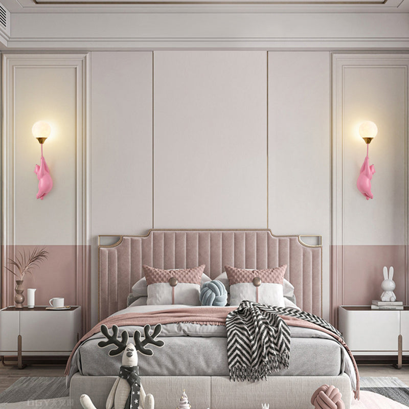 Scandinavian Bear Balloon Wall Sconce