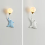 Scandinavian Bear Balloon Wall Sconce