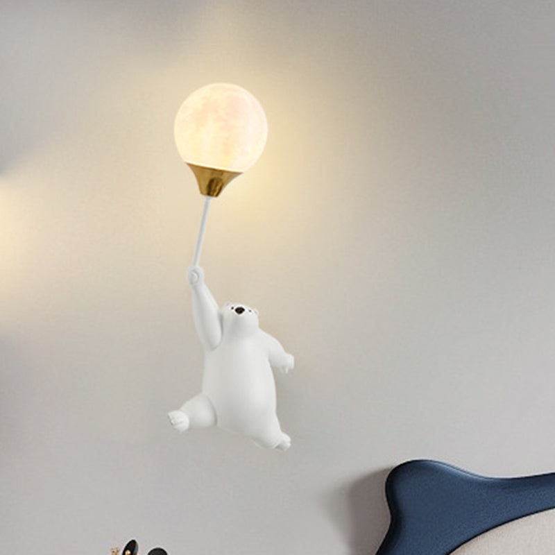 Scandinavian Bear Balloon Wall Sconce