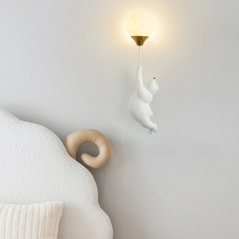 Scandinavian Bear Balloon Wall Sconce