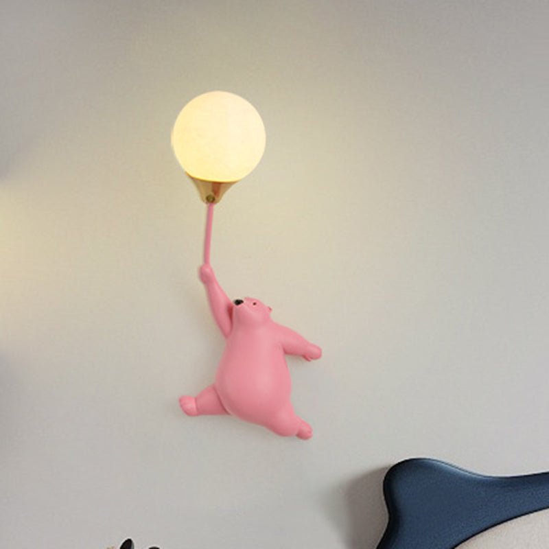 Scandinavian Bear Balloon Wall Sconce