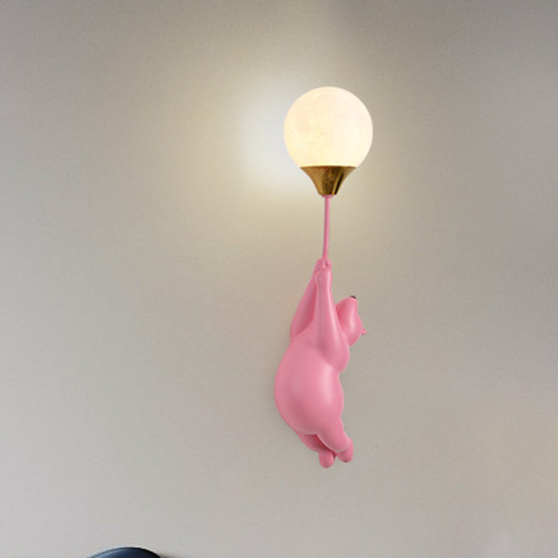 Scandinavian Bear Balloon Wall Sconce