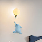 Scandinavian Bear Balloon Wall Sconce