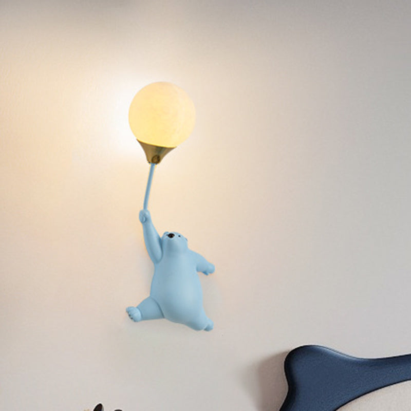 Scandinavian Bear Balloon Wall Sconce