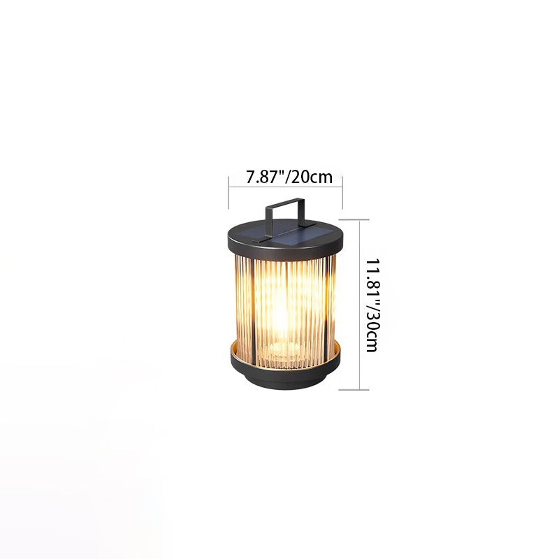 Premium Modern Solar Waterproof Outdoor Cylinder Light