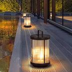 Premium Modern Solar Waterproof Outdoor Cylinder Light