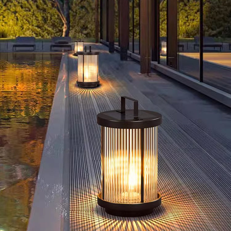 Premium Modern Solar Waterproof Outdoor Cylinder Light