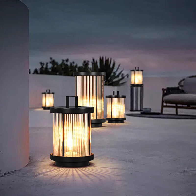 Premium Modern Solar Waterproof Outdoor Cylinder Light